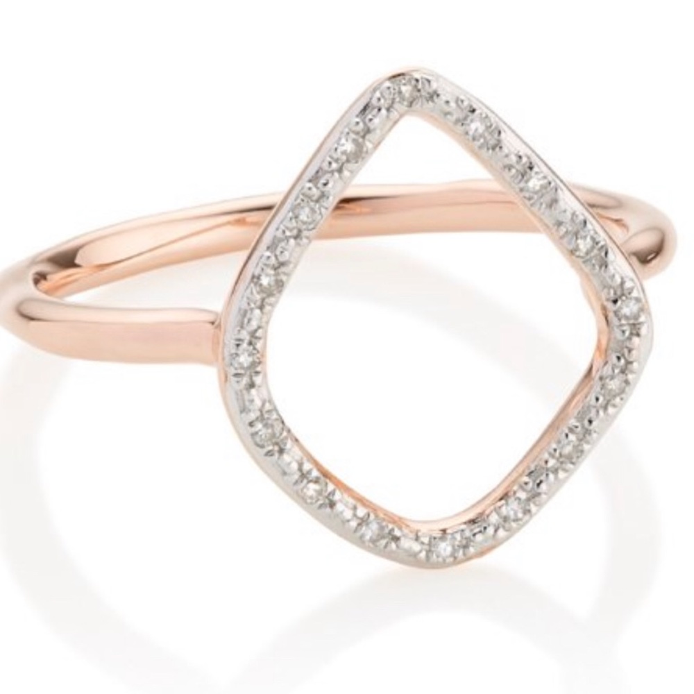 Monica Vinader Riva Diamond Hoop Ring